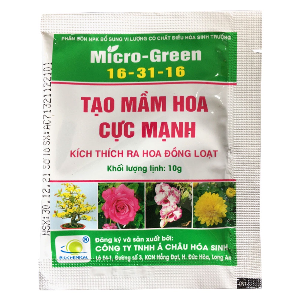 Phân Bón Kích Ra Hoa Cực Mạnh, Nở Đồng Loạt MICRO GREEN 16-31-16