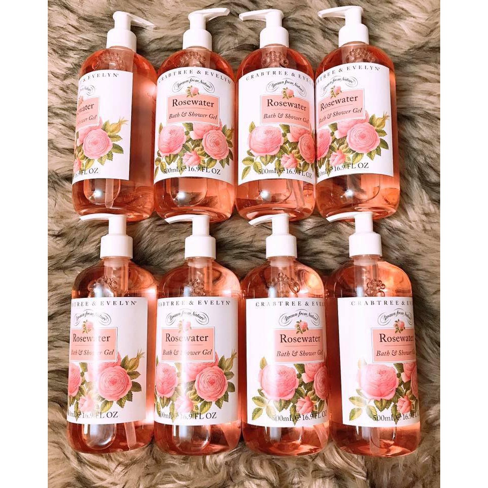 Sữa tắm cao cấp Rosewater của nhà Crabtree & Evelyn hàng nội địa Mỹ