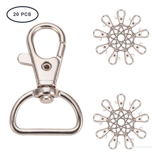 Set 20 móc khóa càng cua xoay 360 độ