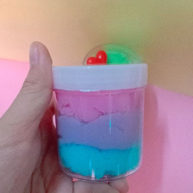 2 HỦ Mây 3 tầng 150ml - slime mây, cloud slime