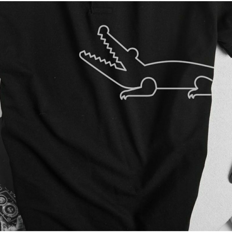 Áo thun polo nam big size 4XL ngắn tay có cổ in cá sấu