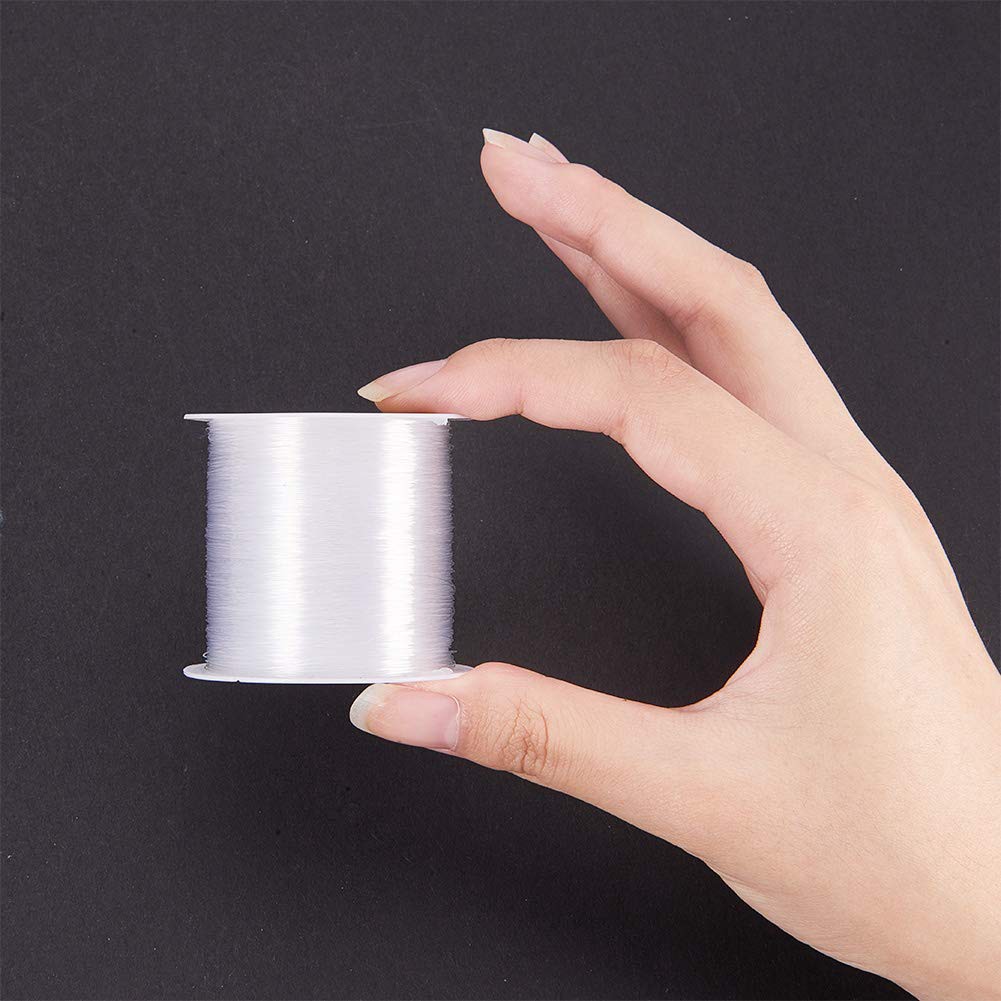 Cuộn dây nylon 20~130m trong suốt dùng để câu cá/đính hạt làm đồ thủ công 0.2~0.6mm DIY