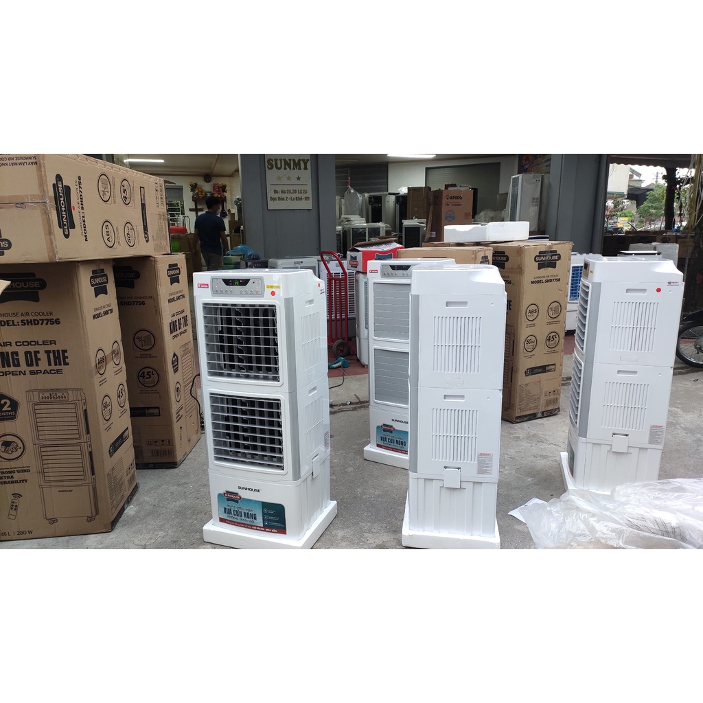 Quạt điều hòa hơi nước Sunhouse SHD7756, máy làm mát không khí SHD7756 cỡ lớn - Bảo hành chính hãng