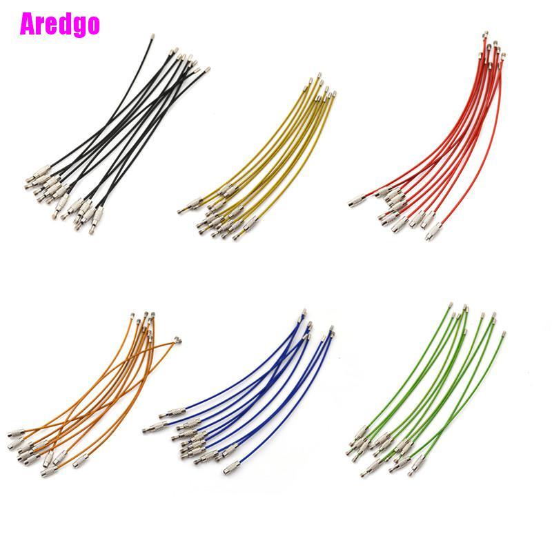 Set 10 dây móc khóa dạng xoắn ốc vít bằng thép không gỉ đa năng tiện dụng