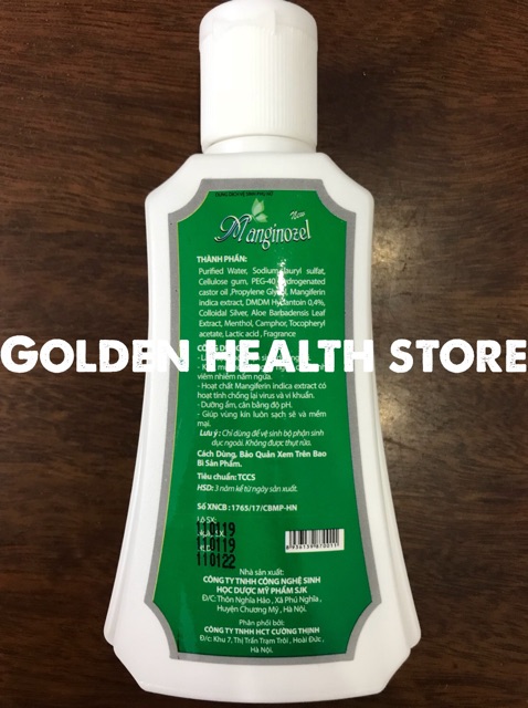 ⭐ MANGINOZEL - Dung dịch vệ sinh phụ nữ MANGINOZEL - dịch chiết lá xoài
