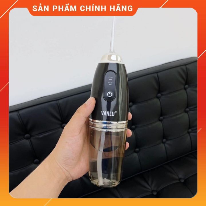 Máy Tăm Nước Vanlu Optismile Hàng Chính Hãng Thương Hiệu Đức Fullbox, Tặng Kèm 4 Đầu Thay Làm Sạch Răng Miệng, Tiện Lợ