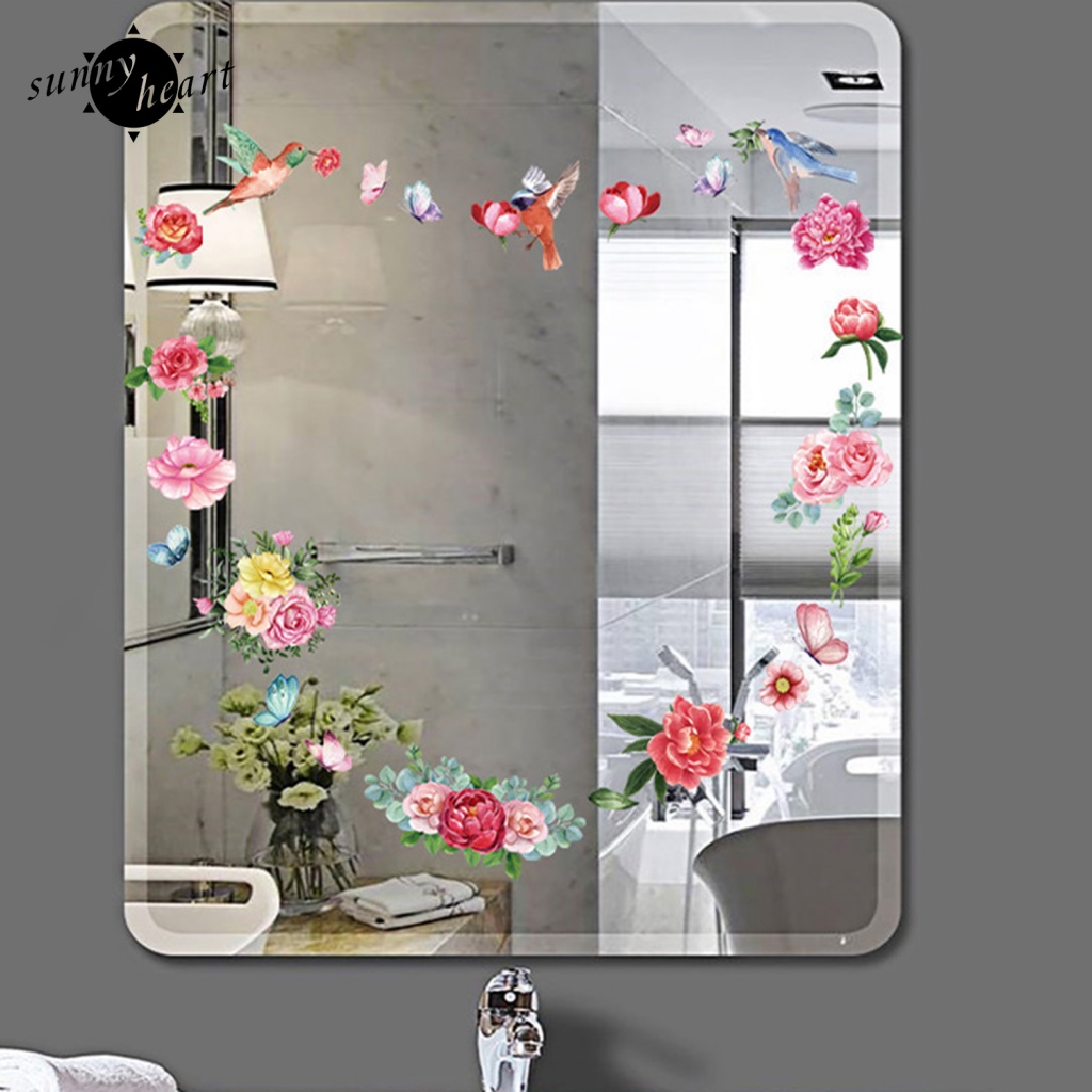 Sunnyheart Miếng Dán Cửa Sổ Màu Sắc Tươi Sáng Không Mùi Trang Trí Nhà Cửa