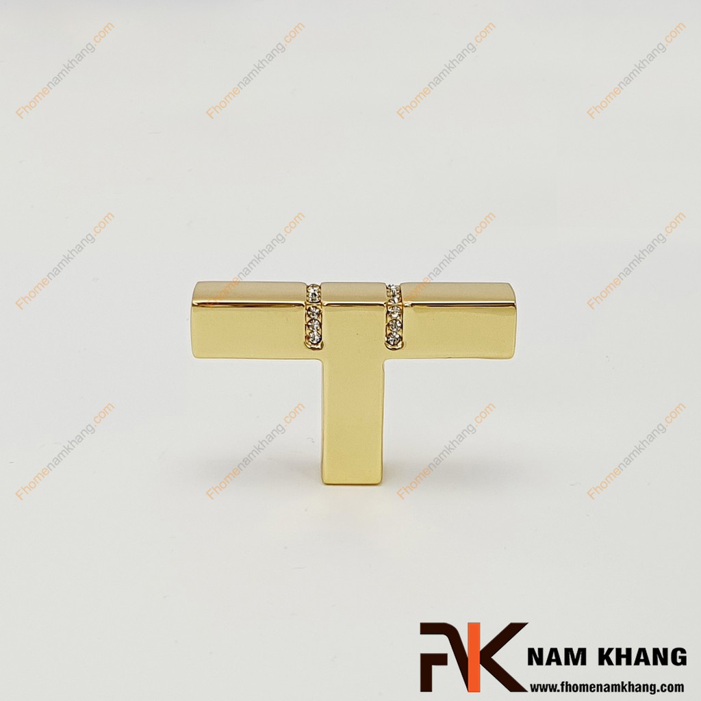 Núm cửa tủ kết hợp đá pha lê NK439V-24K