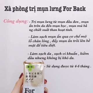 Xà phòng giảm mụn lưng forback