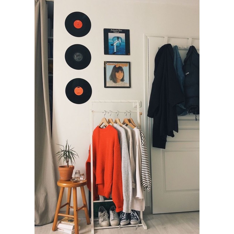 Sticker hình đĩa than trang trí tường decor phòng