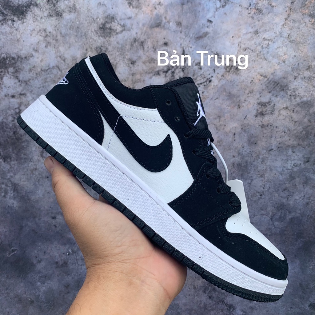 Giày Thể Thao Sneaker Nam Nữ JD1 Panda Cổ Thấp,JD1 Trắng Đen