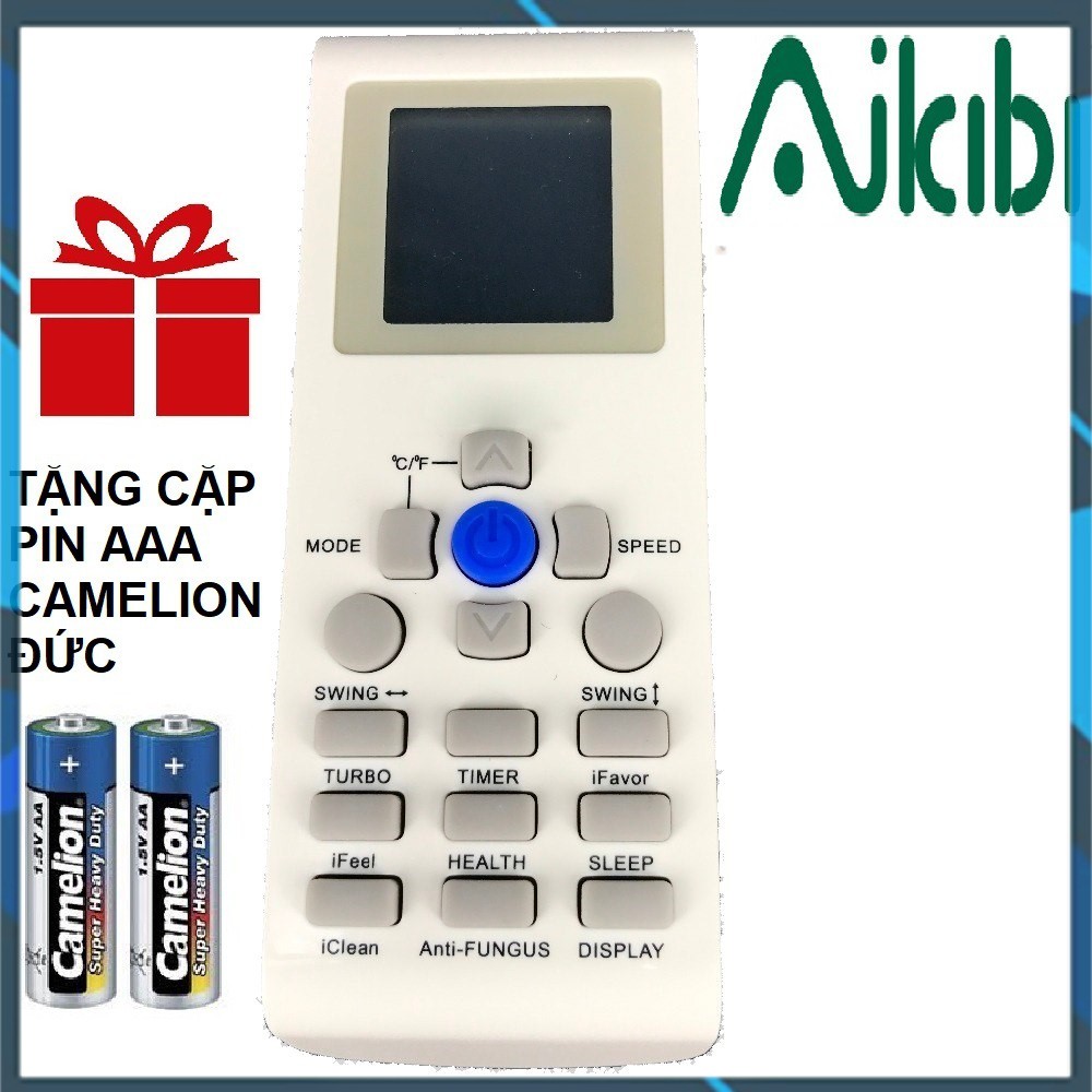 REMOTE MÁY LẠNH AIKIBI MẪU 3 - ĐIỀU KHIỂN ĐIỀU HÒA AIKIBI MẪU 3