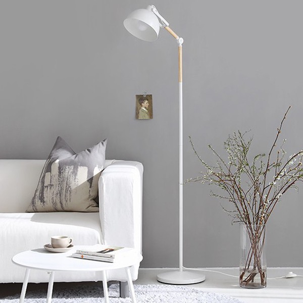 Đèn đứng MONSK SOLOSAY trang trí phòng khách Vintage cao cấp - Tặng kèm bóng LED chống lóa