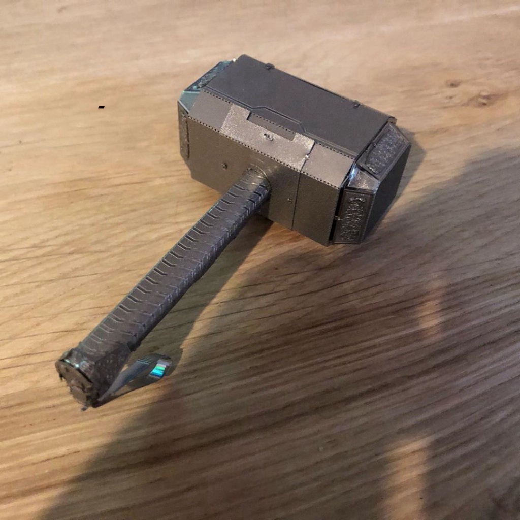 MÔ HÌNH 3D KIM LOẠI LẮP RÁP MARVEL MJOLNIR  - HÀNG NHẬP KHẨU