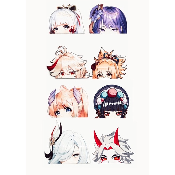 sticker nhân vật genshin impact.