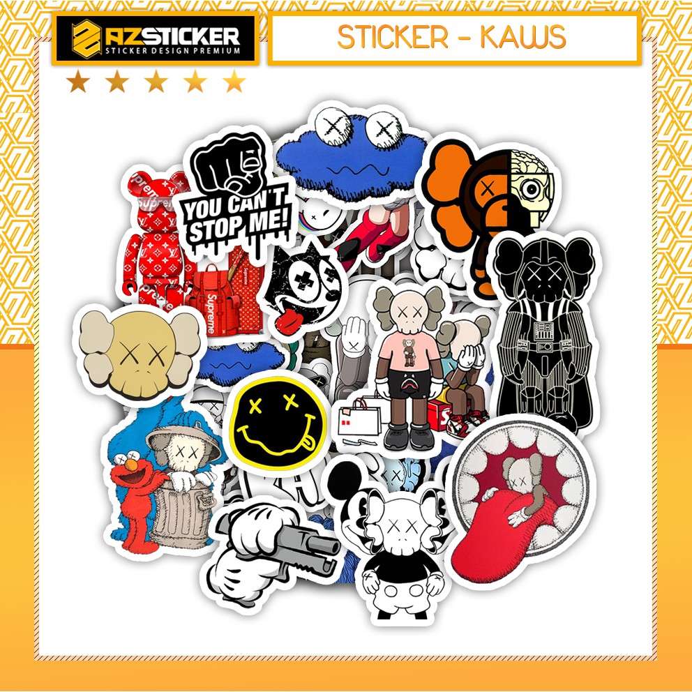 Set Sticker Người Len Kaws Siêu Đáng yêu Dán Laptop , Nón Bảo Hiểm , Vali , ĐIện THoại Máy Tính , Xe Máy Chống Thấm Nước