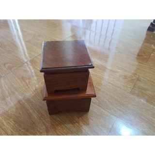 Đế gỗ hương, đôn gỗ vuông mini để đặt tượng , chậu bonsai