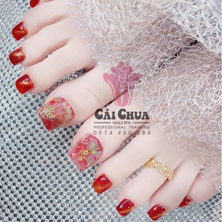 Nail Box Móng Chân nhiều màu mẫu đẹp Tặng keo dán móng và dũa móng
