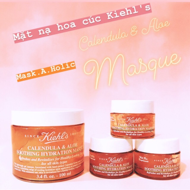 [Mini/Full] Mặt nạ hoa cúc KIEHL’S Mặt Nạ Hoa Cúc Calendula & Aloe Soothing Hydration Masque