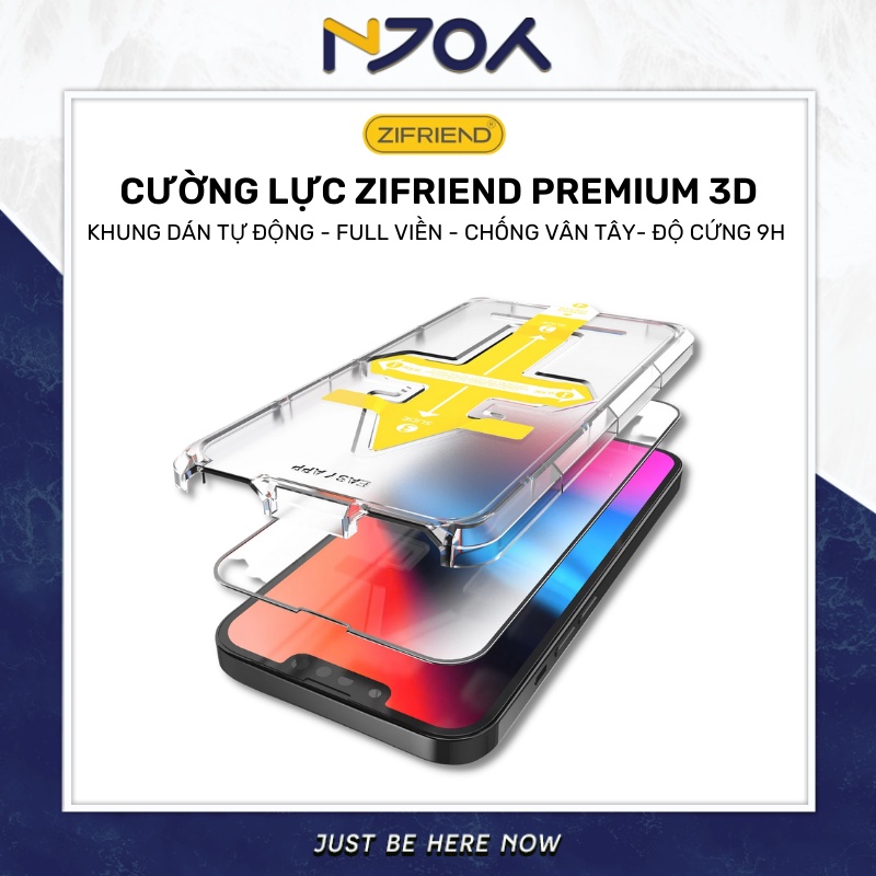 KÍNH CƯỜNG LỰC IPHONE ZIFRIEND ZERO FAILURE THIN CRYSTAL CHỐNG TRẦY XƯỚC, CHỐNG BÁM VÂN TAY, CHUẨN 9H ĐỘ TRONG FULL HD