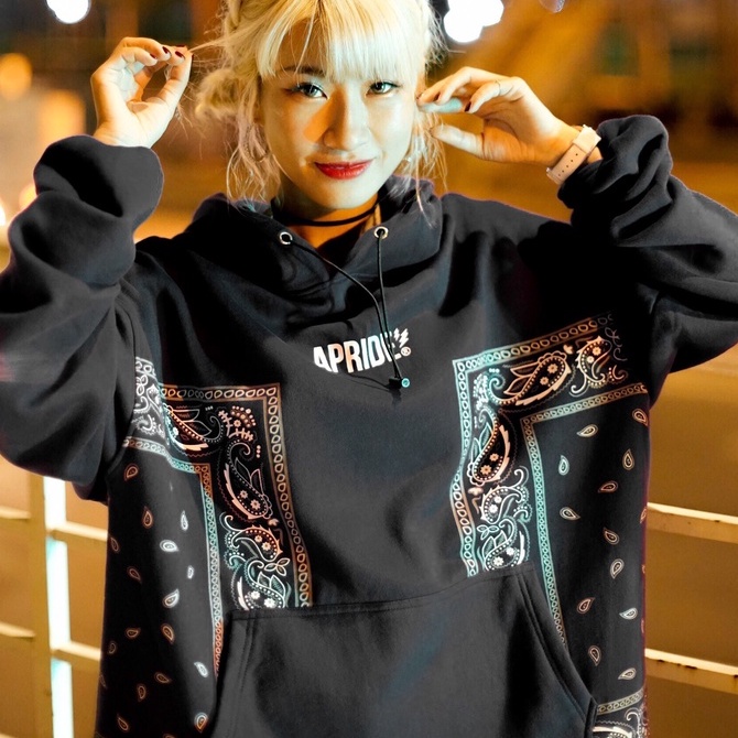 Áo Hoodies hoạ tiết Bandana bigsize