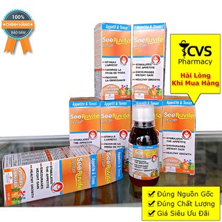 Siro SeeRuvite - GIúp Trẻ Ăn Ngon, Bổ Sung Vitamin Va Khoáng Chất, Tăng Sức Đề Kháng
