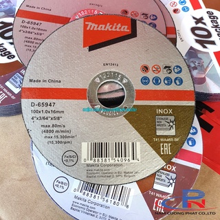 Đá cắt inox 100x1.2mm makita d-65947