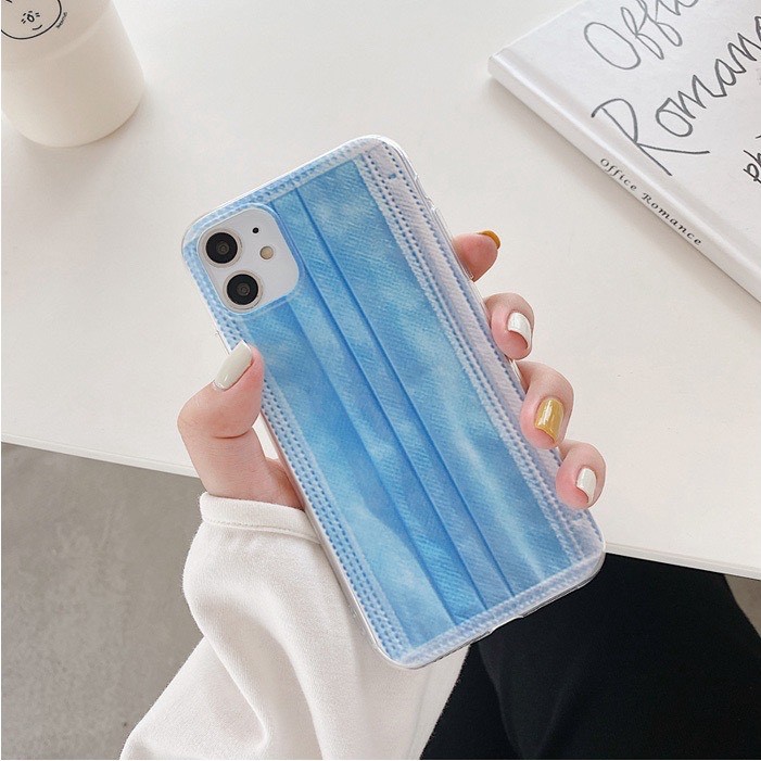 Ốp lưng iphone khẩu trang trơn 6/6s/6plus/6s plus/7/8/7plus/8plus/x/xr/xs/xs max/11/11pro/11pro max