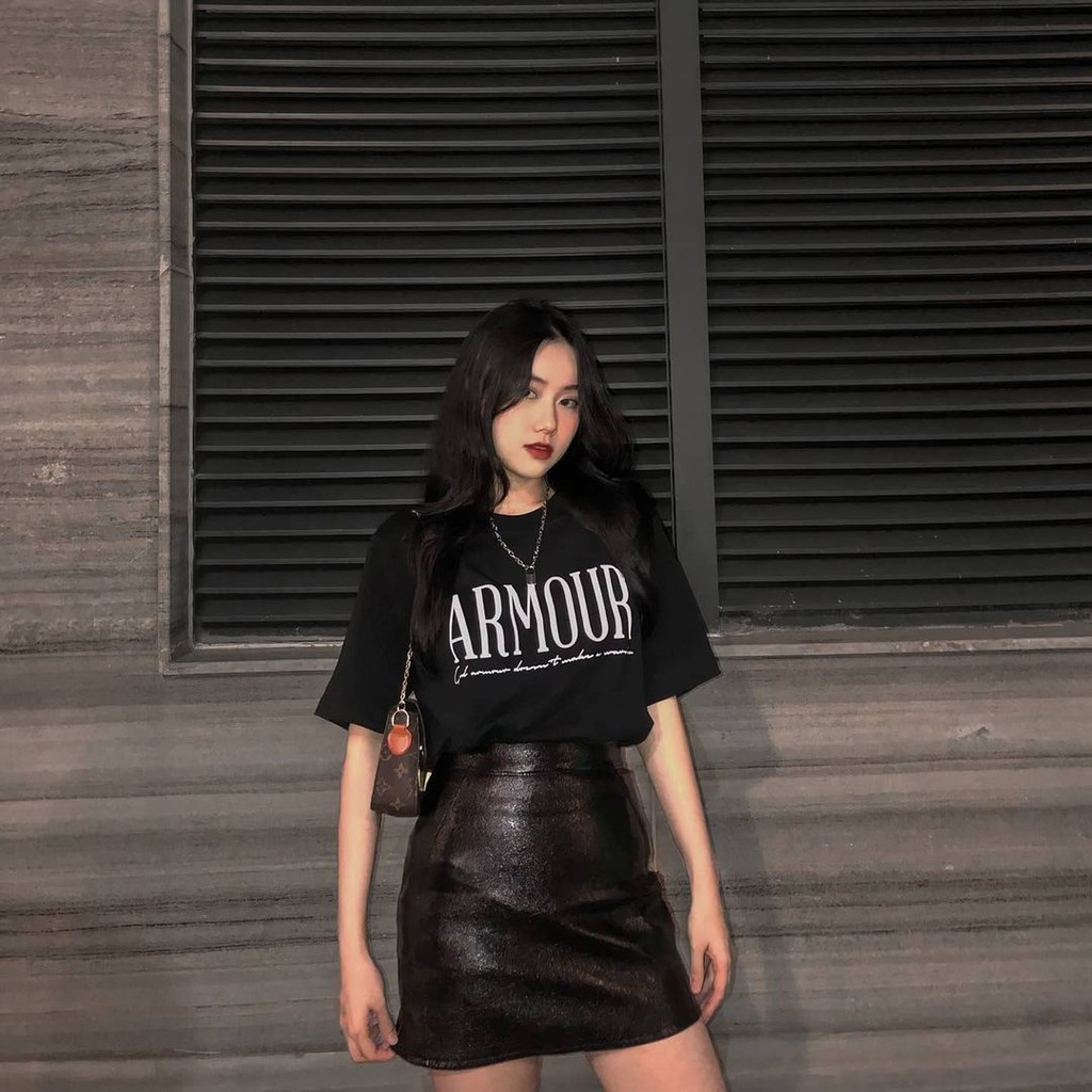 Áo thun nữ BASIC-Armour basic , áo phông hiện đại cá tính unisex oversize cotton M31