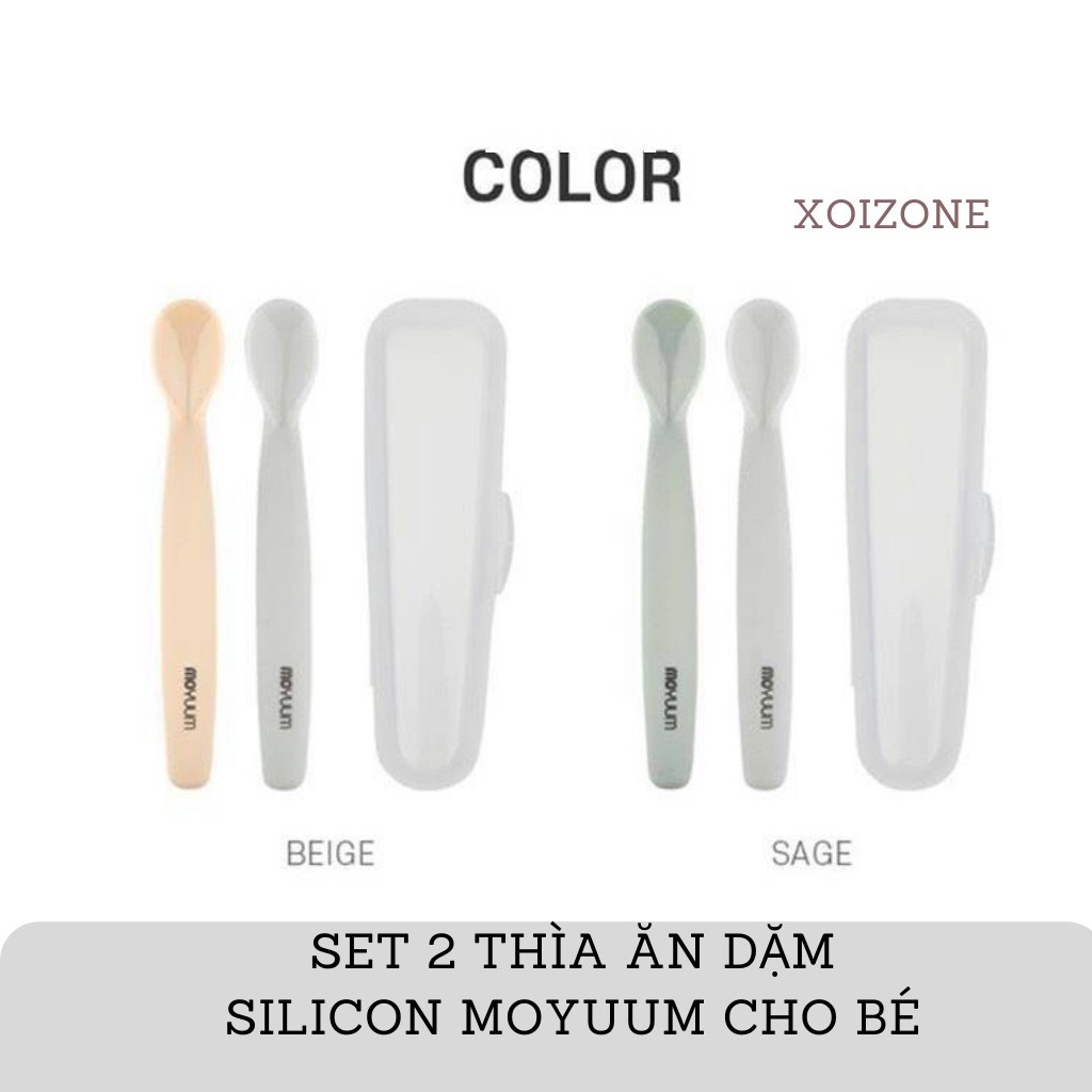 Set 2 thìa ăn dặm Moyuum