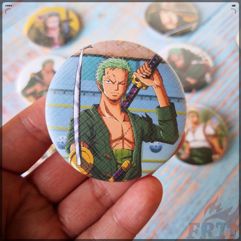 ☠ Nhân Vật One Piece Độc Đáo Sáng Tạo Huy Hiệu Hóa Trang Nhân Vật Roronoa Zoro Trong Anime ☠ 1 Huy Hiệu Cài Áo Ba Lô 58MM