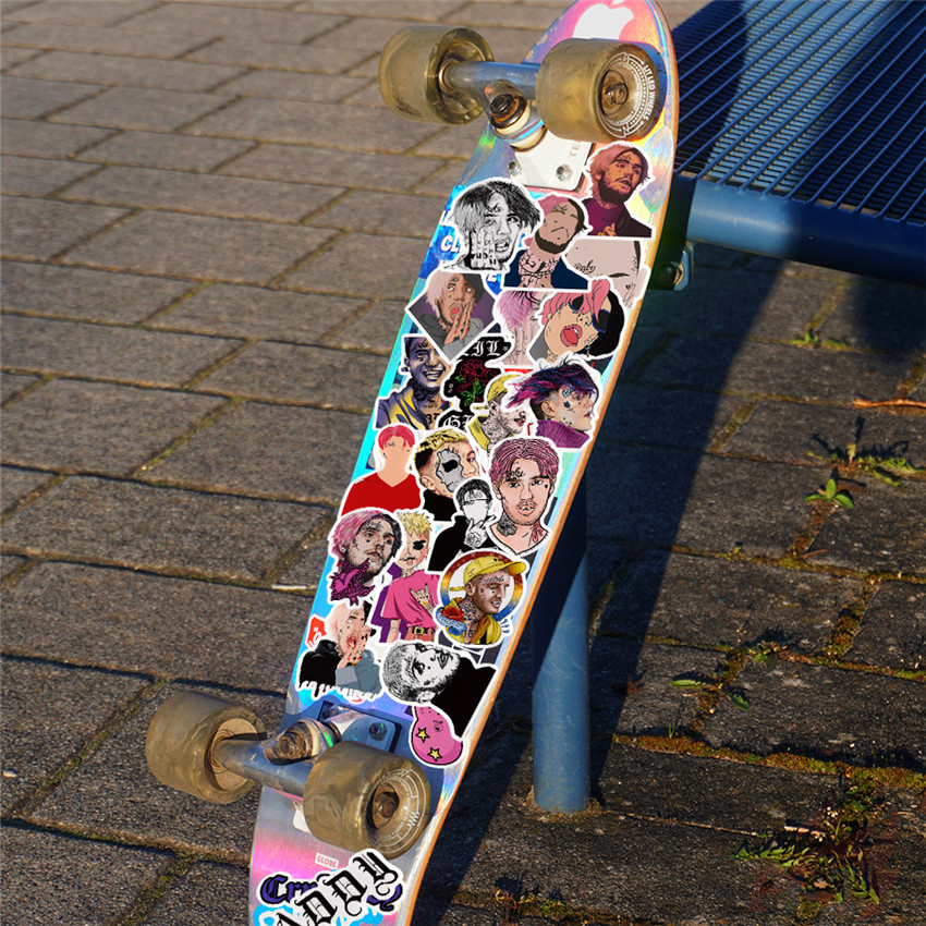 ❉ Lil Peep Series 03 - Rap Singer HipHop Rapper Stickers ❉ 50Pcs/Set DIY Fashion Luggage Laptop Skateboard Decals Doodle Stickers