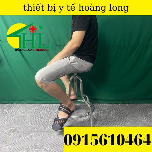 Ghế Xoay Inox 4 Chân Dùng Trong Y Tế Phòng Thí Nghiệm