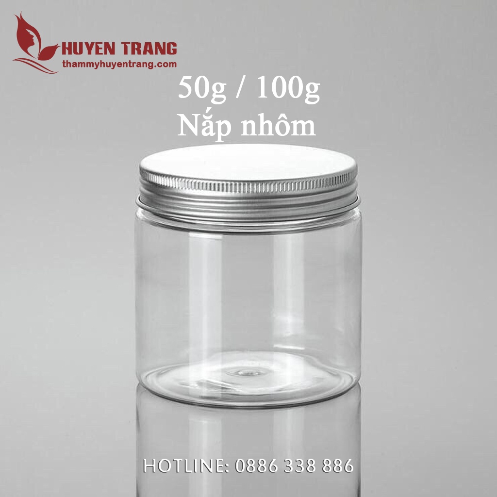 Hủ Chiết Mỹ Phẩm Nhựa Trong Suốt 10g 20g 30g 50g 100g 150g (Hủ đựng kem, son dưỡng, hủ đựng bột mặt nạ)