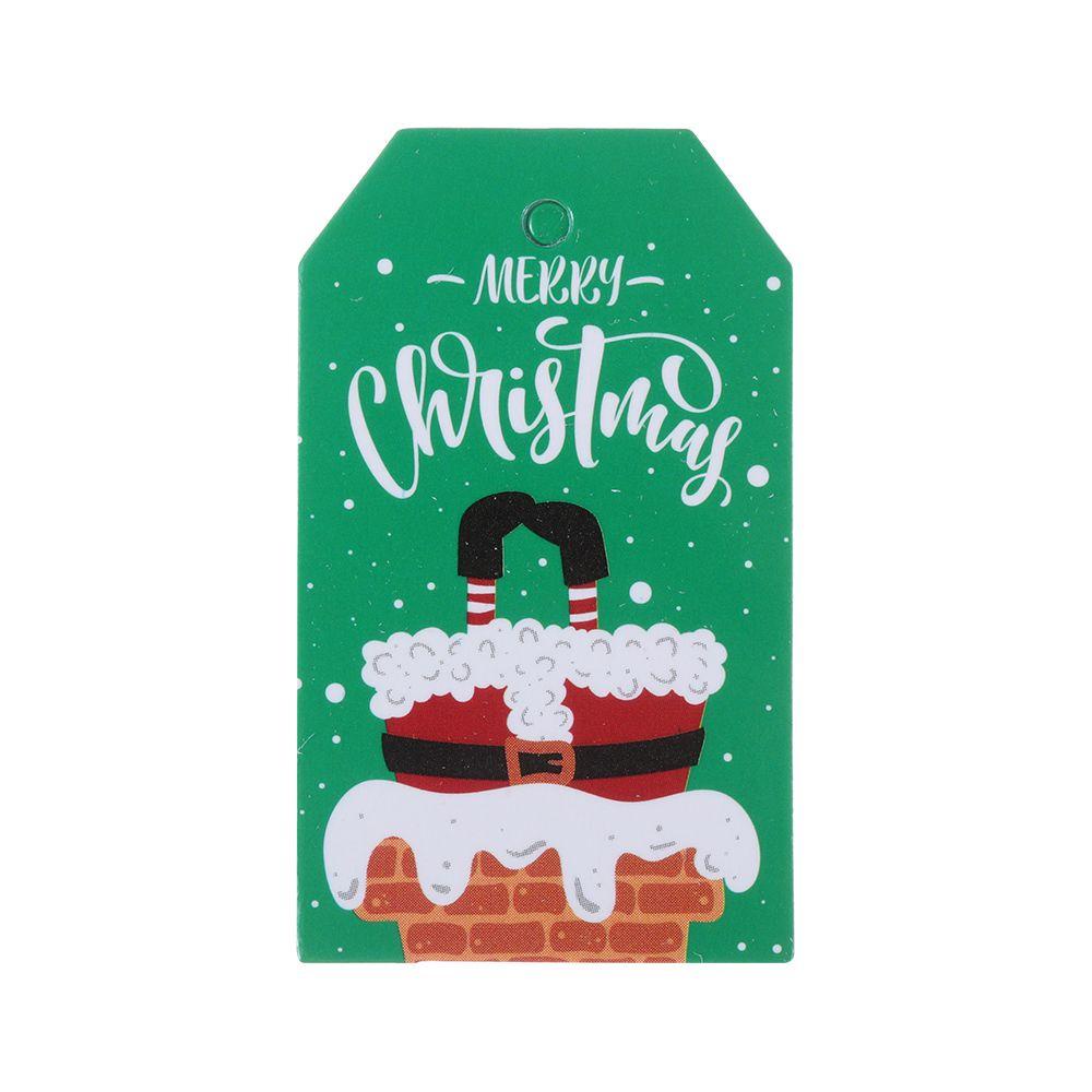 100 Nhãn Giấy Kraft Gói Quà Giáng Sinh DIY