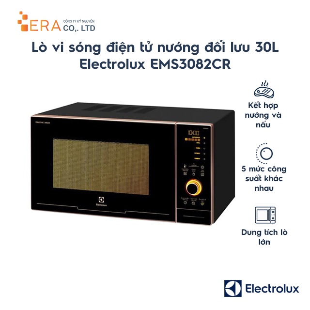 [Mã ELHADEV giảm 4% đơn 300K] Lò vi sóng có nướng Electrolux EMS3082CR - Hàng chính hãng