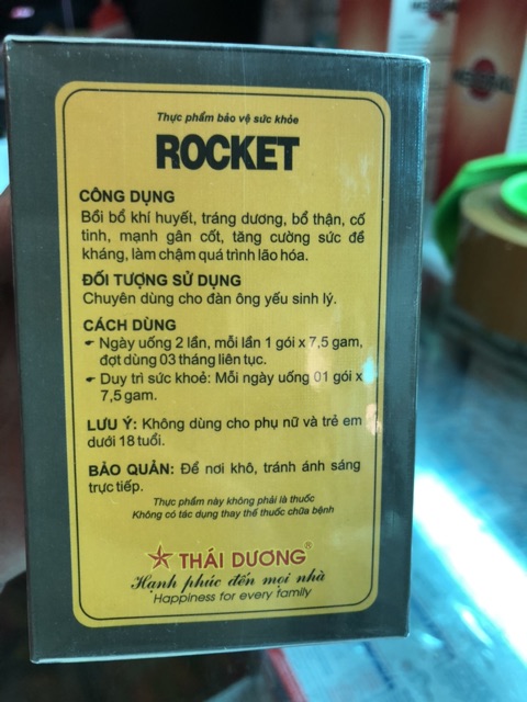 Hộp Rocket 10 gói ( Sao Thái Dương)