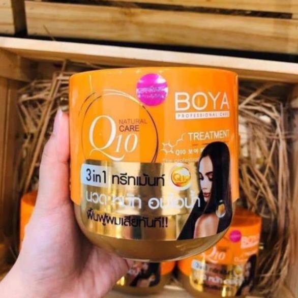 Kem Ủ Tóc Boya Dưỡng Tóc Suôn Mượt, Phục Hồi Hư Tổn 500g Q10 Boya Treatment Thái Lan