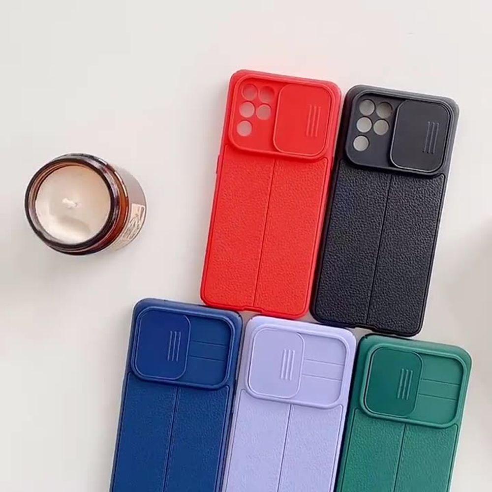 Ốp Điện Thoại Mềm Chống Sốc Có Nắp Trượt Bảo Vệ Camera Cho Samsung Galaxy S21