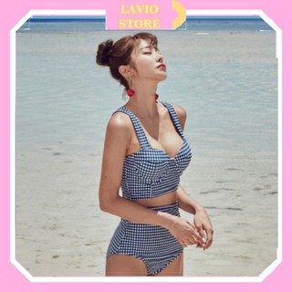 Bộ Đồ Bơi Đi Tắm Biển Nữ Bikini 2 Mảnh Caro sang chảnh-2169-DBG1-Nguyễn Trang
