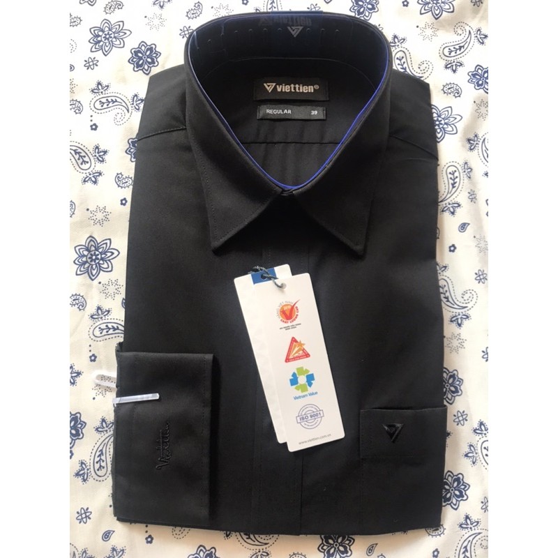 ÁO SƠMI VIỆT TIẾN MÀU TRƠN TAY NGẮN CHÍNH HÃNG GIÁ RẺ | BigBuy360 - bigbuy360.vn