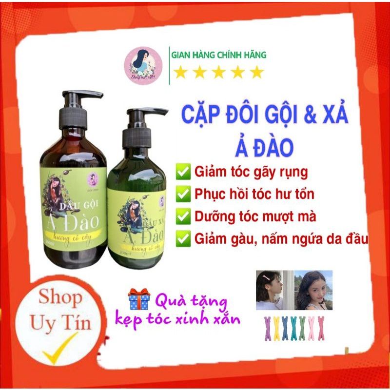 [Mẫu mới] Cặp dầu gội & xả thảo dược handmade Mộc Nhan Natural 100% nguyên liệu thiên nhiên