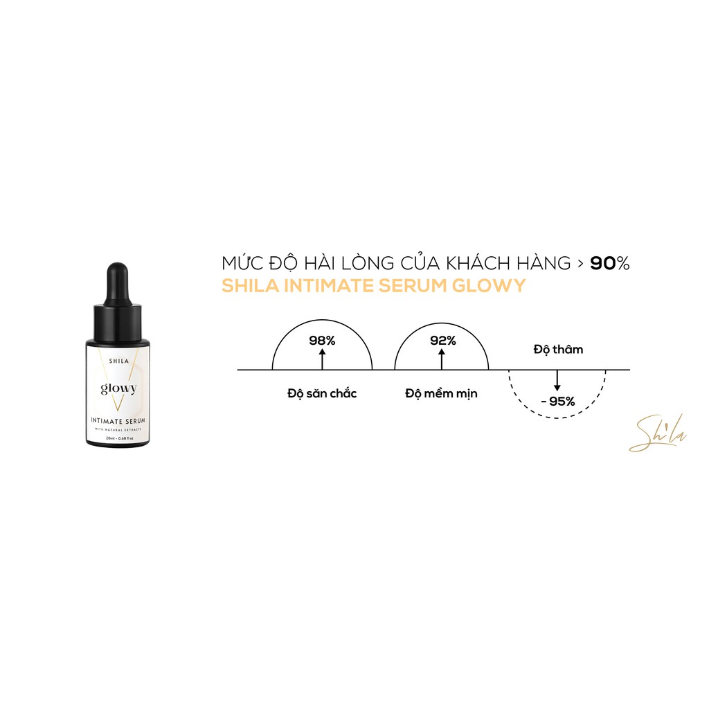 Tinh chất làm sáng căng mịn tức thì vùng kín SHILA INTIMATE SERUM GLOWY 20ML