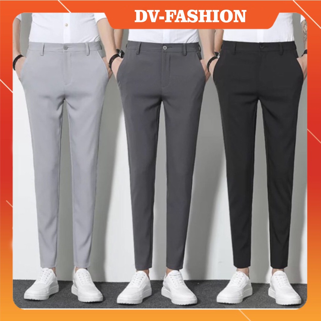 Quần tây nam vải đẹp cao cấp quần âu nam công sở co giãn nhẹ kiểu dáng sang trọng cao cấp DV-FASHION