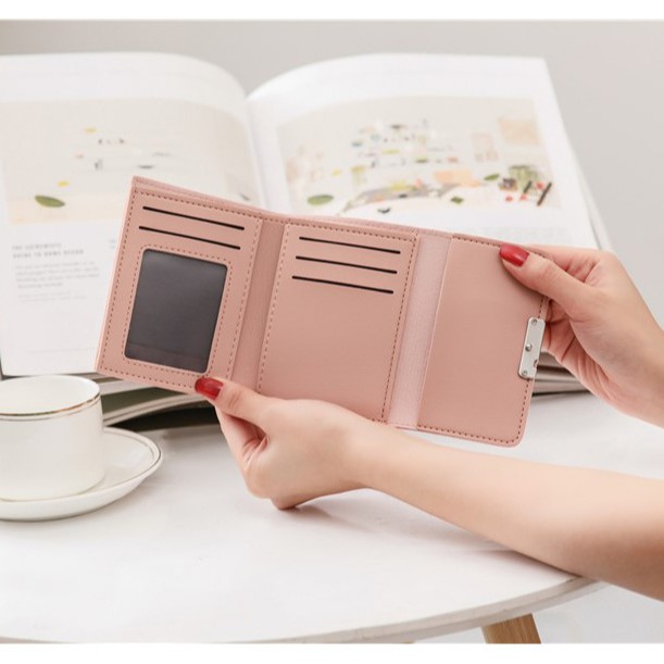 Ví nữ mini da mềm nhỏ xinh thời trang giá rẻ nhiều ngăn V5 | BigBuy360 - bigbuy360.vn