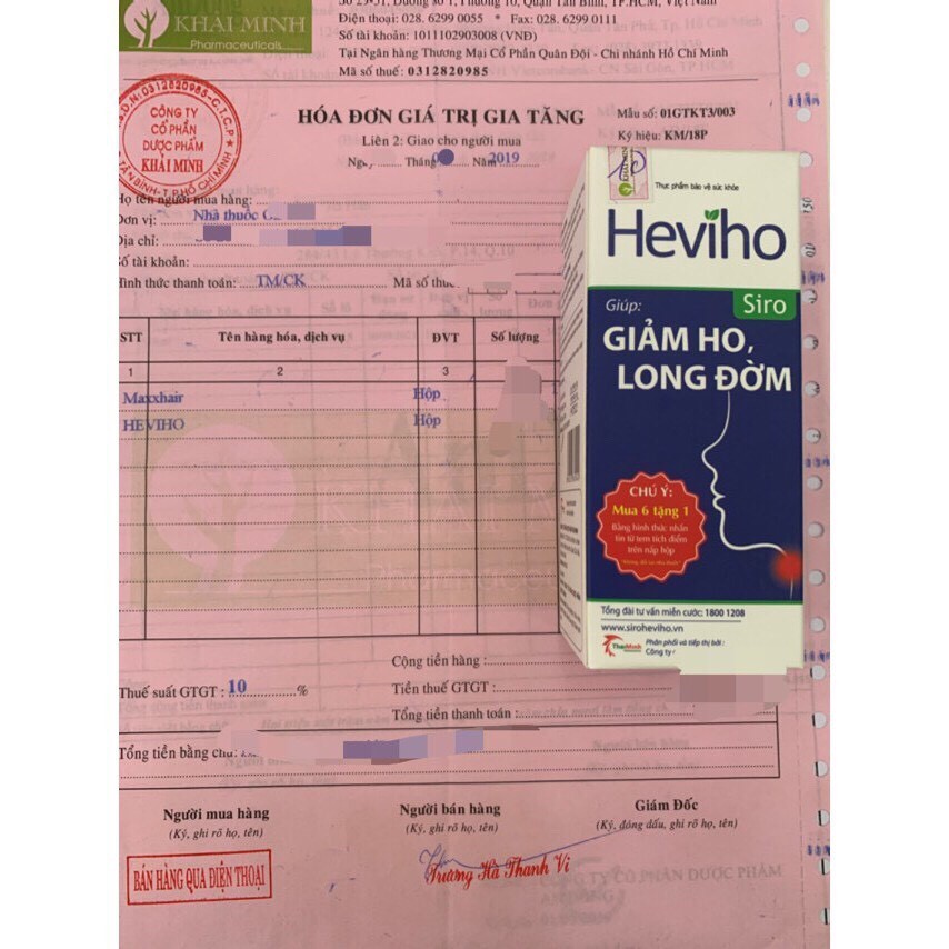 Siro Heviho - Hỗ Trợ Giảm Ho, Đau Rát Họng, Long Đờm (Lọ 100ml)