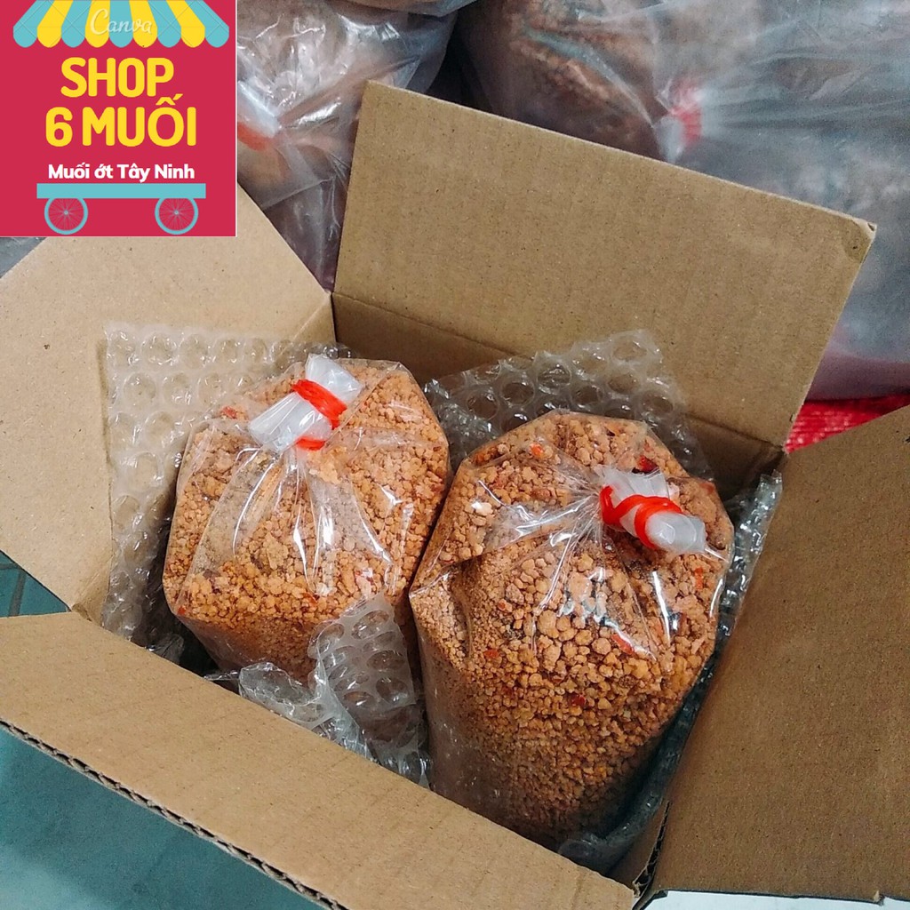 [Loại thường *HỘT TO*] [1kg] Muối ớt Tây Ninh (ăn chay được, có tỏi) | BigBuy360 - bigbuy360.vn