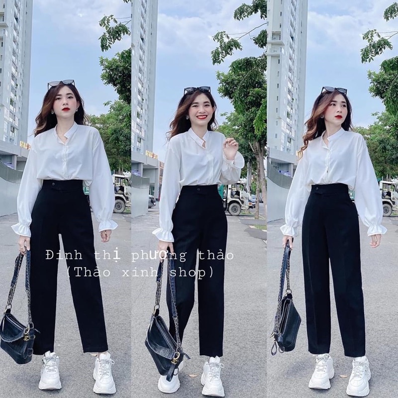 Quần tây nút lệch 99k 7862 | BigBuy360 - bigbuy360.vn