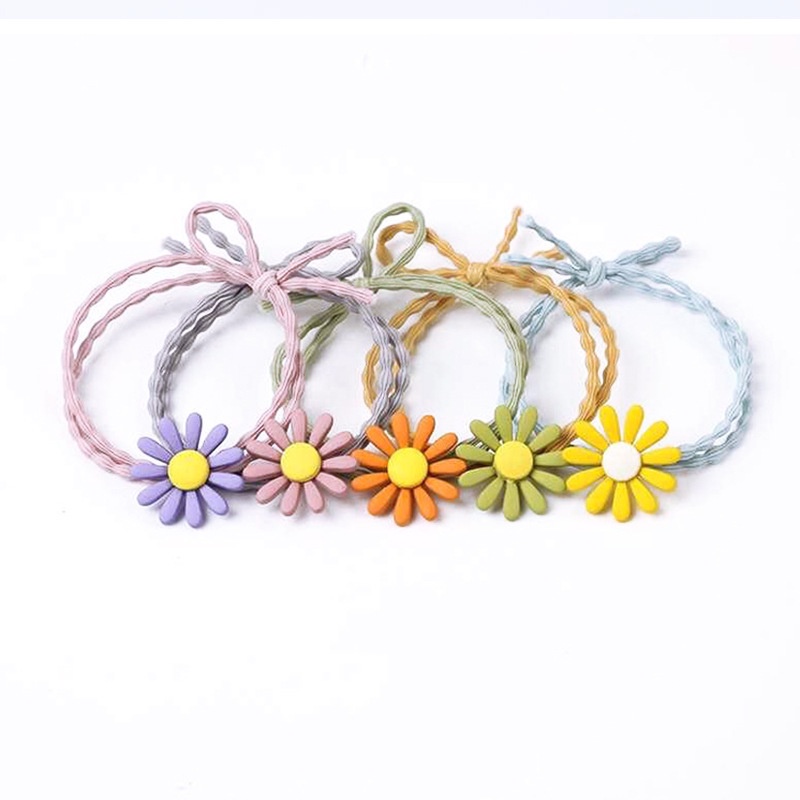 Dây Thun Buộc Tóc Hoa Cúc, Quả Cherry, Hình Gấu, Động Vật Nhiều Kiểu Khác nhau Siêu Dễ Thương