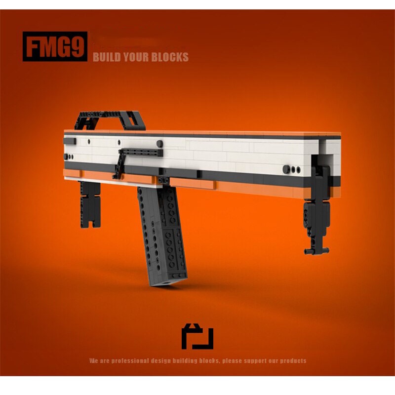 Đồ Chơi Lắp Ráp Kiểu LEGO CSGO , Free Fire Súng Rifle FMG9 Asiimov Của Kevin18 Với 400+ Mảnh Ghép